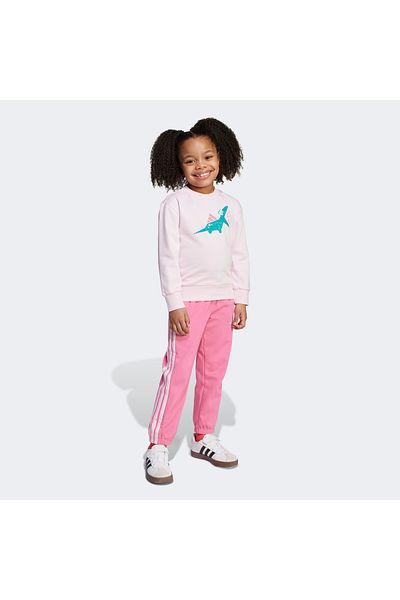adidas Seasonal Essentials Adiraptor Kids Pink Tracksuit Set
