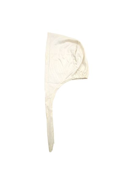PAKER GİYİM Women's Beige Color Stitched Combed Cotton Bonnet Scarf Shawl Hijab Bonnet