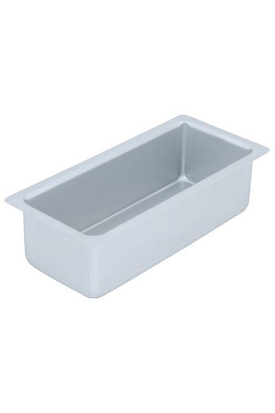 Alsaif Gallery Aluminum Cake Pan Bake Chef, Rectangular, 10×4×3 Inches - Silver
