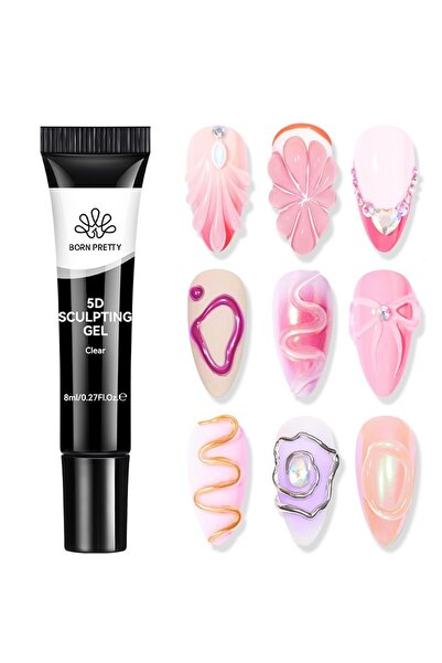 Born Pretty 5D Sculpting Gel Tırnak Nail Art Şekil Jeli Kalın Jel 8ml