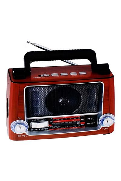 DLC Mini Bluetooth Radio Speaker Brown/Black/Silver