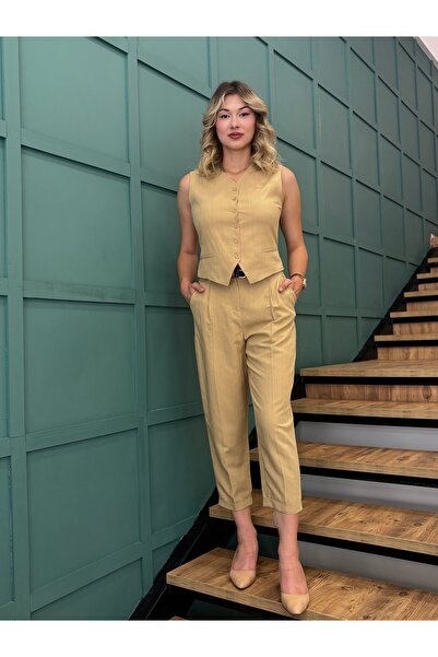 AYHAN Women's Vest-Pants Set