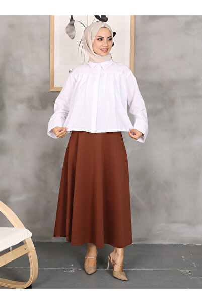 VAV Short Pleated Shirt - White - Vav