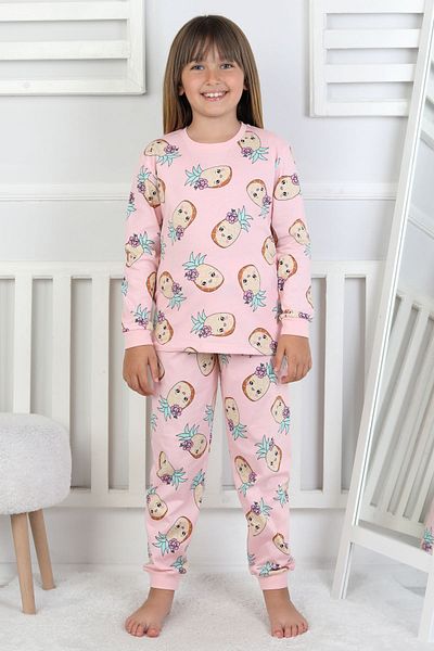 ZUZUNGA Cute Pineapple Patterned Girl's Pajama Set