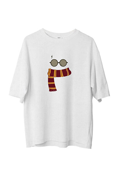 BETİLİNA White Harry Pot Oversize T-Shirt