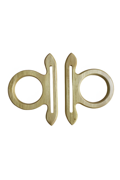 EleganTShoP Κομψή Ξύλινη Λαβή Τσάντας 12*18 εκ. AH1218