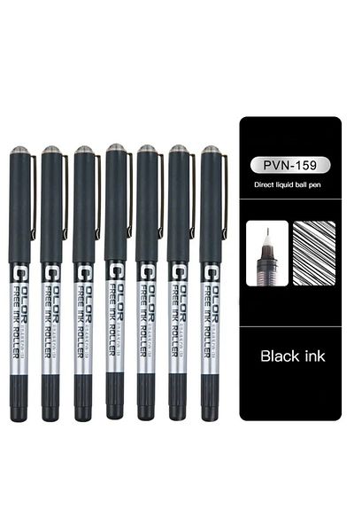 Choice 0.38mm Black- 7pcs 7pcs Precise Roller ball Pens,0.28/0.38/0.5mm Extra Fine Nib Liquid Ink Ballpoint