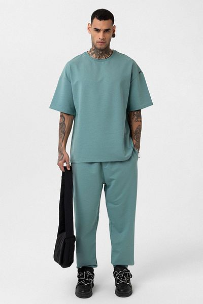 VAMOSCLO Basic Oversize Tracksuit Set with Elastic Legs Mint