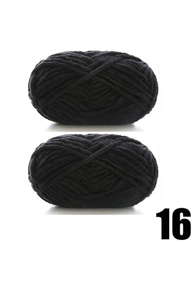 Choice 2pcs 16 2pcsX50g Thick Velvet Yarn Handmade DIY Knitting Yarn Wool Line Scarf Hat Soft Chenille Yarn