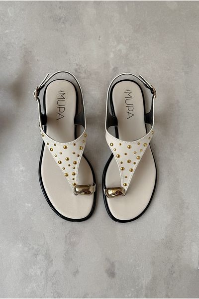 Mupa Shoes Women's Slippers Beige Stone
