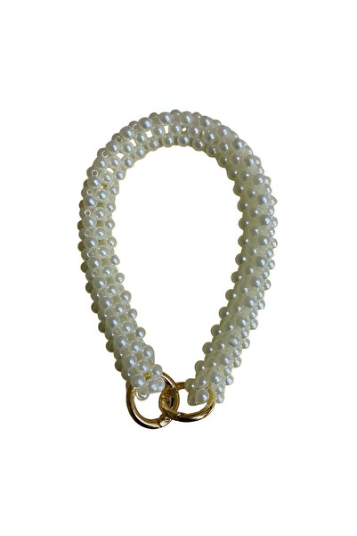 EleganTShoP Κομψή λαβή τσάντας με πέρλες 30 εκ. ALT-36