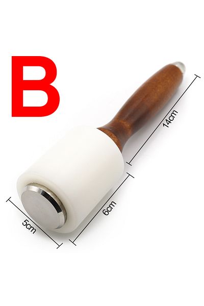 Choice B QJH Professional Leather Carve Hammer Nylon Hammers Mallet Wood Handle For Leathercraft Punch Pri.