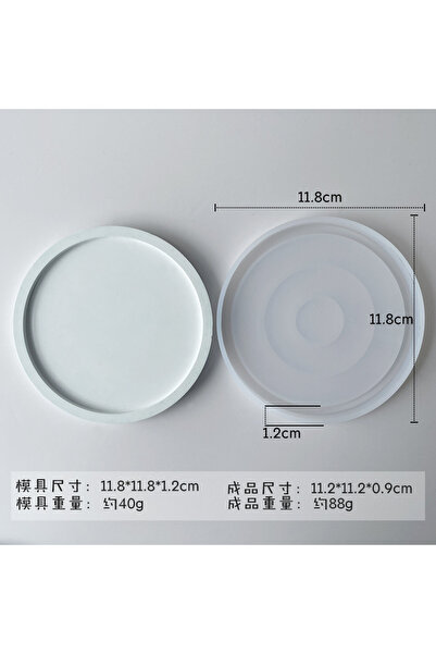 Choice1 قالب سيليكون دائري دائري 11.8 سم مصنوع يدويًا على شكل بيضاوي من الجبس...
