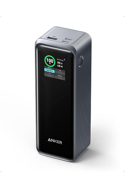Anker Prime Power Bank, 27,650 mAh 3-Port 250 W Portable Charger (99.54 Wh)