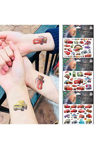 Miniso Random 2Pcs Random 2pcs Disney Cartoon Anime Cars Boys Childer Temporary Tattoo Body Art Tattoo Stic