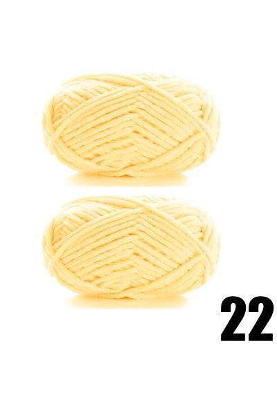 Choice 2pcs 22 2pcsX50g Thick Velvet Yarn Handmade DIY Knitting Yarn Wool Line Scarf Hat Soft Chenille Yarn