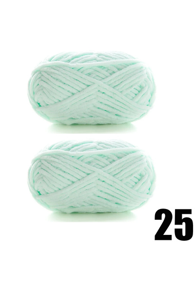 Choice قطعتان 25 × 50 جرامًا من خيوط المخمل السميكة المصنوعة يدويًا من خيوط ا...