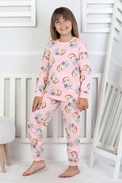 ZUZUNGA Cute Pineapple Patterned Girl's Pajama Set