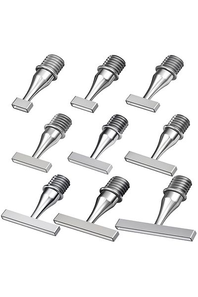 Choice 9Pcs Pen Tips New thin stainless steel tip for diamond painting art tools dotting pen tool accessori