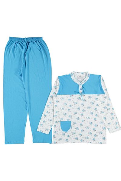 bipamuk Elise Mood Design Model Summer Long Sleeve Women's Pajamas Set M/Xxl