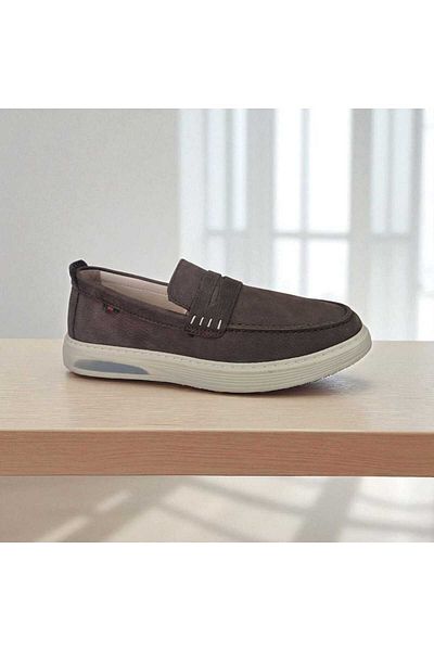 Paggi Men's Genuine Leather Poly Sole Lightweight Orthopedic and Comfortable Daily Shoes