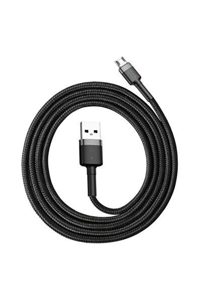 Baseus Cafule CAMKLF-BG1 USB to MicroUSB Cable, 1m, 2.4A, Black/Grey