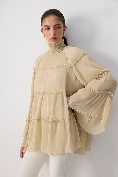 Touché Privé Pilified Chifon Tunic