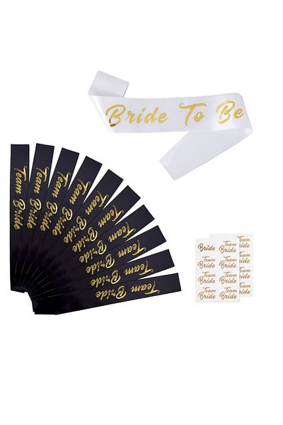 OEM Set 14 accesorii pentru mireasa, hartie, textil, multicolor