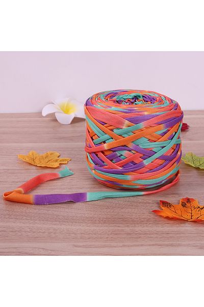 Choice 51 Ethnic Style 300g Large Ball Cloth Thread Handmade DIY Woven Material Handbag Storage Basket Slip