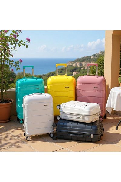 ZAAPPY Lightweight PP Unbreakable luggage, Spinner Wheels, Hard Shell, 32 Inch [36-40kg]
