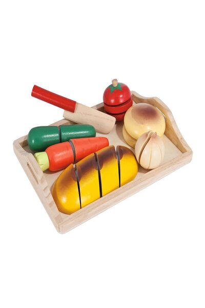 Eichhorn Set de joaca de lemn legume de taiat cu scai Eicchorn