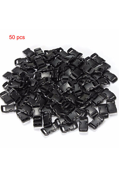 Choice أسود 50 قطعة 50 قطعة 10 قطع 3/8 بوصة 10 مم سوار مشبك تحرير جانبي بلاست...