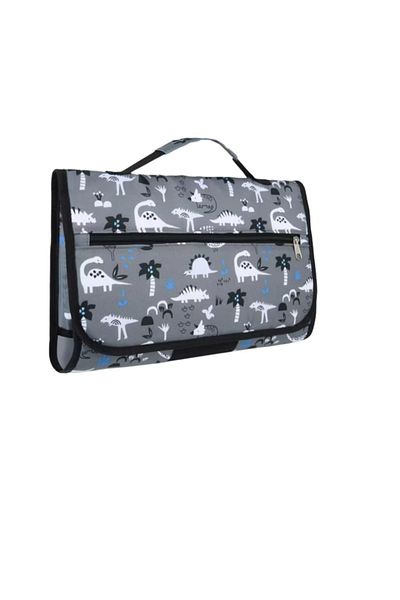 OEM Paturica pliabila sub forma de geanta pentru schimbat bebelusi, 56 x 34 cm, gri, tesatura oxford