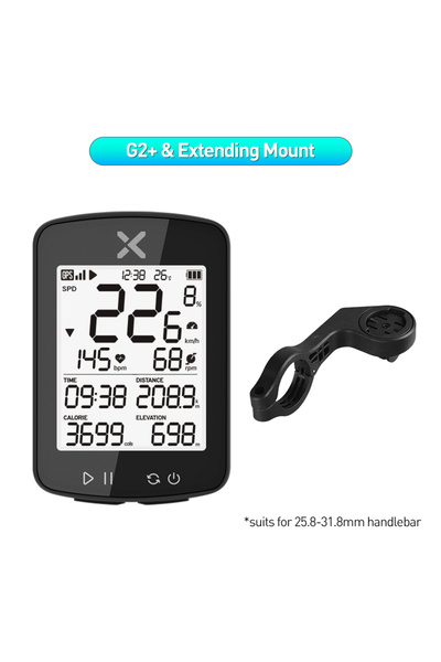 XOSS كمبيوتر الدراجة G2P Mount G2 Plus اللاسلكي المزود بنظام تحديد المواقع ال...