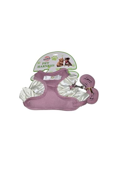 duoguo Set Ham Si Lesa Pentru Catei Si Pisici De Talie Mica, Cu Rochita Bufanta, 110 cm