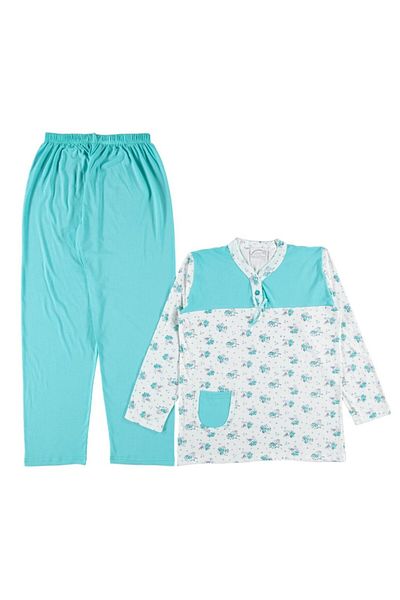 bipamuk Elise Mood Design Model Summer Long Sleeve Women's Pajamas Set M/Xxl