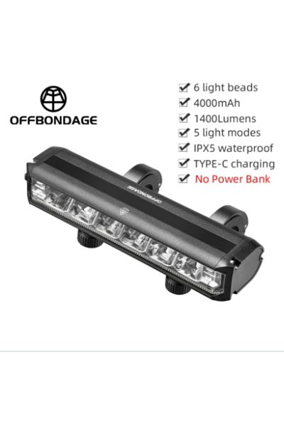 Choice HYY1400 Front LED Light For Xiaomi Ninebot Electric Scooter 2000mAh 4000mAh Waterproof Flashlight US