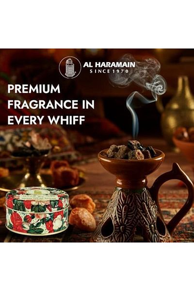 Al Haramain بخور عود مع عطر من الحرمين، حجم متوسط ​​40 جرام، للجنسين