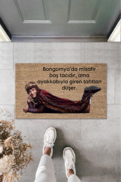 Tahtakale Toptancısı Bongomya Kuralları Prens Temalı Yüksek Kaliteli Kaymaz Dijital Baskılı Kapı Önü Paspası