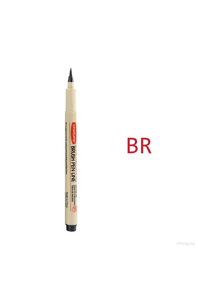Choice BR-1pcs Art Manga Outlining Pen Pigment Liner Micron Pen Marker set Hook Line Needle Pen for Sketch