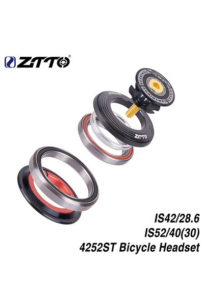 ZTTO IS4252ST ZTTO Bicycle Headset 42mm 44mm 56mm ZS44 IS42 IS52 ZS56 1-1/8" 28.6mm Straight Cone Tube Fo