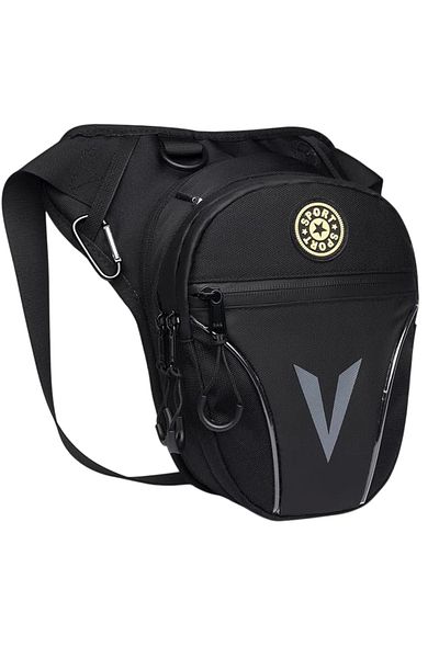 OEM Celi Koel cycling thigh bag, 27 x 8 x 27 cm, Oxford fabric, black