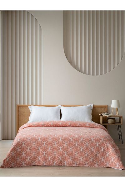 MYLASA HOME Quality Printed Single Pique Bedspread - Cotton, Single Pique 160X240 cm)