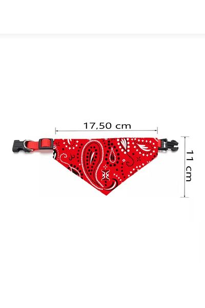 TRENDİN YOLU Cat Dog Collar with Bell Adjustable Lockable Red