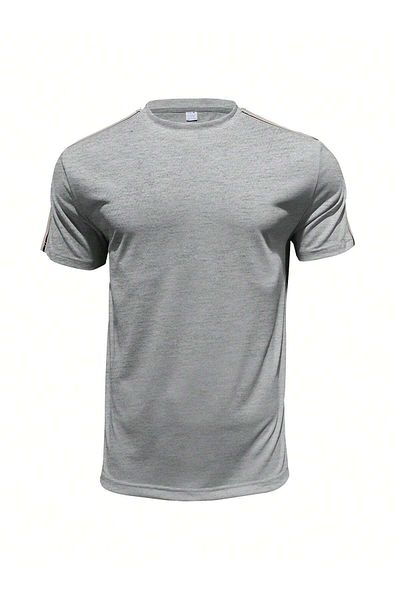 LUNAVISTA 2pcs Men's Summer Casual Sports Set, Short Sleeve T-Shirt and Shorts