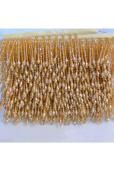 Choice 45CM Length Golden 32Color Tassels Beaded Lace Trim Garment DressTassel Lace Decoration Shoes Ornam