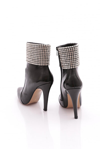 DGN 4259 Жіночі гострі туфлі на високих підборах з кришталевими камінцями