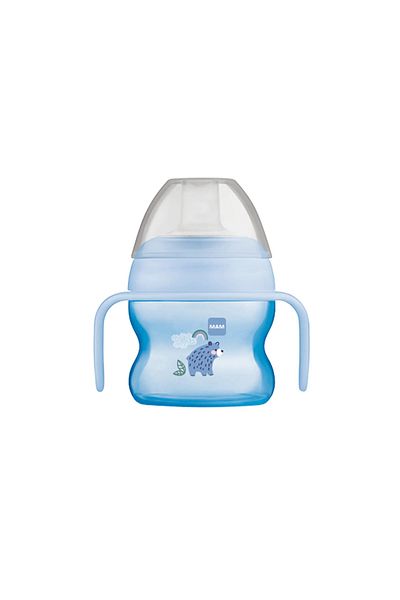 MAM Educational Blue Baby Boy Sippy-Free Drinking Cup 150 ml 4+