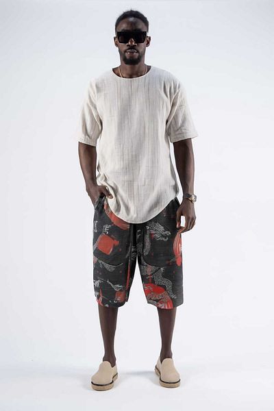 Superbluemexico Patterned Bermuda Shorts