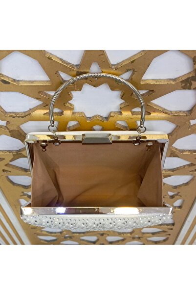 tekmagic bags Women's Evening Dress Bag with Cash and Hand Holding Pearls